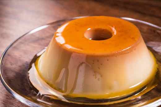 Homemade flan